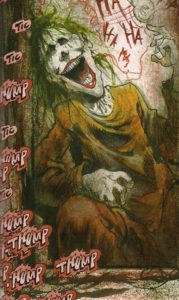 Sam in "Joker Mode" (scan from Arkham Asylum: Madness)