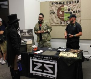 These guys are from Zombie Squad, a national disaster prep and relief organization (http://zombiehunters.org/).