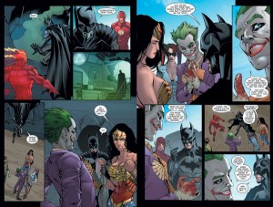 Interior page from Injustice: Gods Among Us (Part 1). Art by Mike S. Miller.