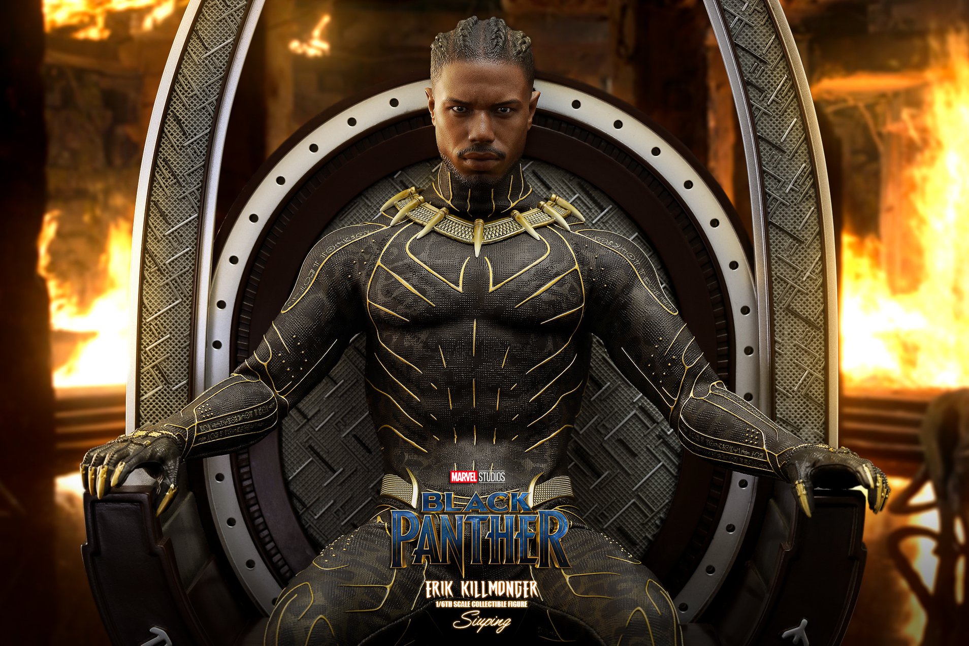 Black Panther Erik Killmonger 1 6 Figure Hot Toys Eu | Hot Sex Picture